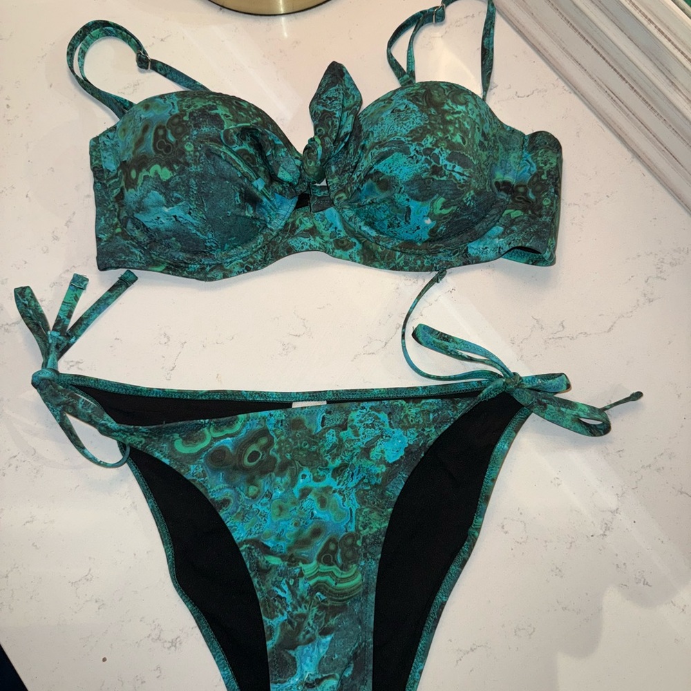 Paul Smith Turquoise and Black Swimwear